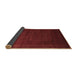 Sideview of Abstract Brown Contemporary Rug, con591brn