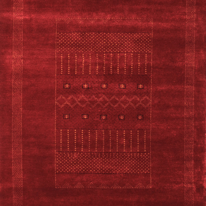 Abstract Orange Contemporary Rug, con591org