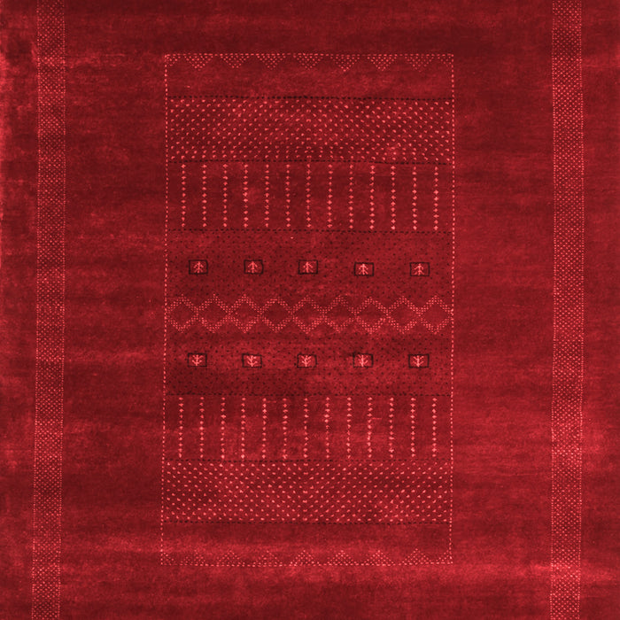 Abstract Red Contemporary Area Rugs