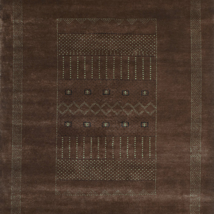 Abstract Turquoise Contemporary Rug, con591turq