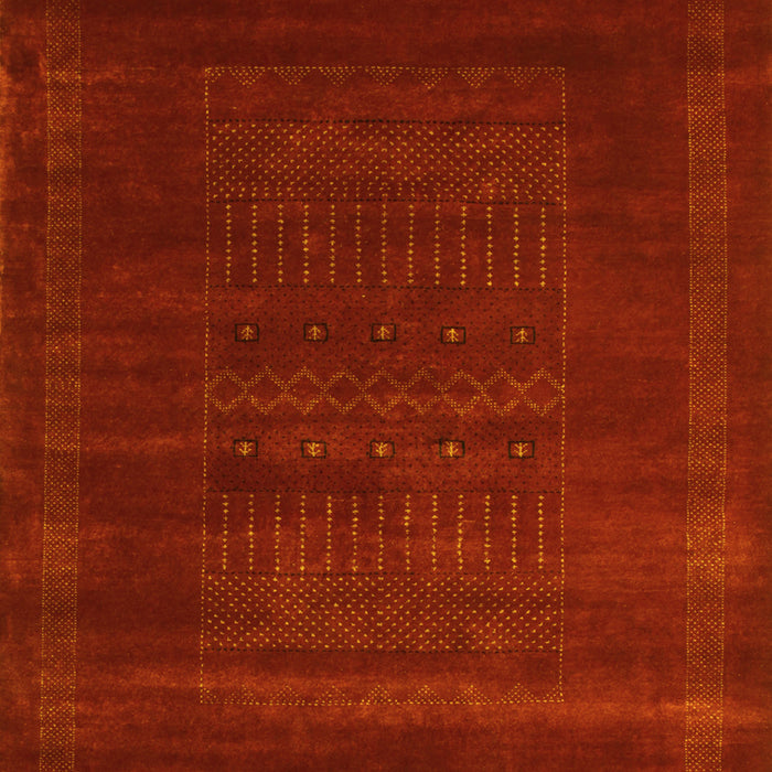 Abstract Yellow Contemporary Rug, con591yw