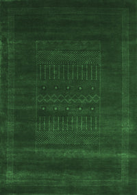 Abstract Emerald Green Contemporary Rug, con591emgrn