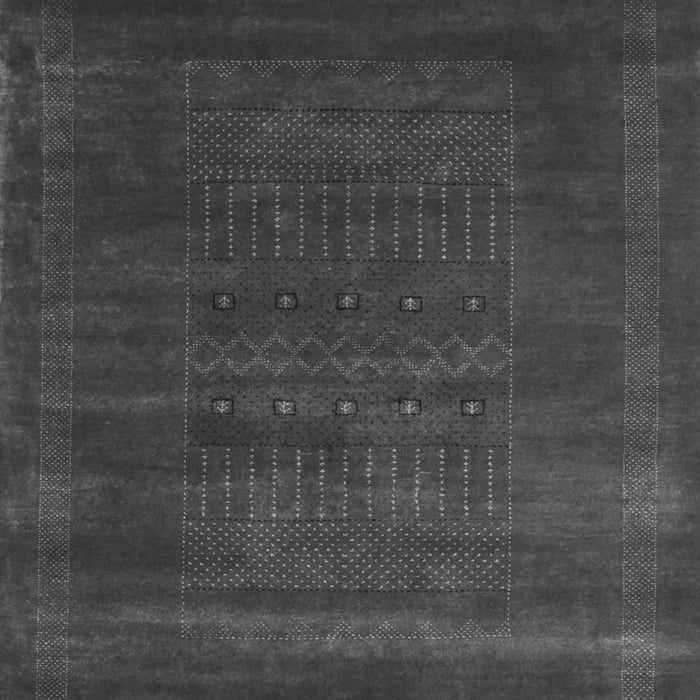 Abstract Gray Contemporary Rug, con591gry