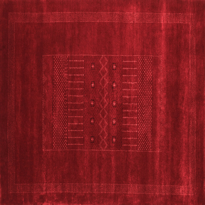 Machine Washable Abstract Red Contemporary Rug, wshcon591red