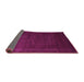 Sideview of Abstract Purple Contemporary Rug, con591pur