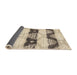 Thickness of Contemporary Brown Modern Rug, con592