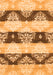 Abstract Orange Contemporary Rug, con592org