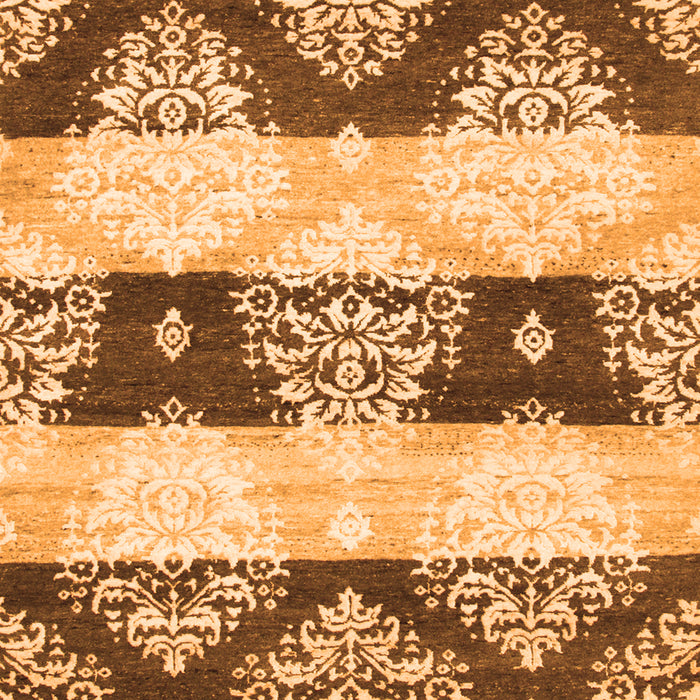 Abstract Orange Contemporary Rug, con592org