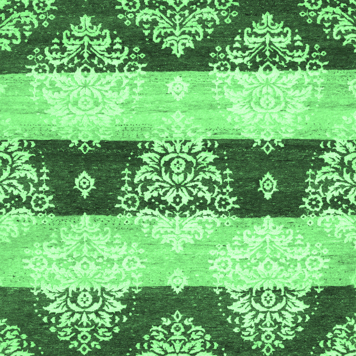 Abstract Emerald Green Contemporary Rug, con592emgrn