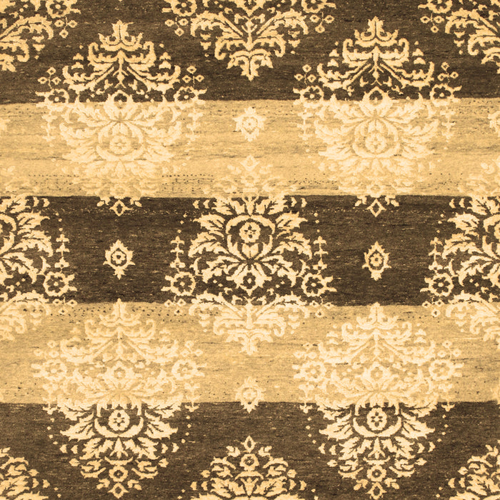 Machine Washable Abstract Brown Contemporary Rug, wshcon592brn