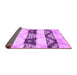 Sideview of Abstract Purple Contemporary Rug, con592pur