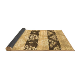 Sideview of Abstract Brown Contemporary Rug, con592brn