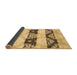 Sideview of Abstract Brown Contemporary Rug, con592brn