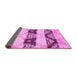 Sideview of Abstract Pink Contemporary Rug, con592pnk