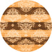 Machine Washable Abstract Orange Contemporary Area Rugs, wshcon592org