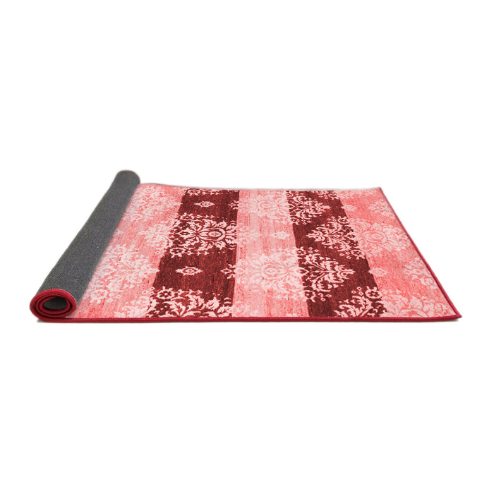 Abstract Red Contemporary Area Rugs