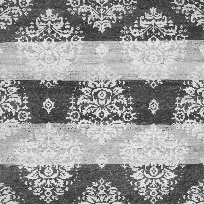 Serging Thickness of Machine Washable Abstract Gray Contemporary Rug, wshcon592gry