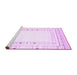 Sideview of Machine Washable Solid Purple Modern Area Rugs, wshcon593pur