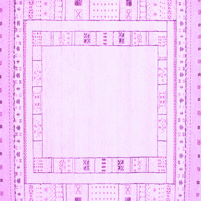 Square Solid Purple Modern Rug, con593pur