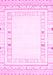 Solid Pink Modern Rug, con593pnk