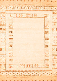 Solid Orange Modern Rug, con593org