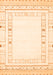 Solid Orange Modern Rug, con593org