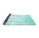 Sideview of Solid Light Blue Modern Rug, con593lblu