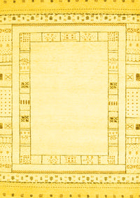 Solid Yellow Modern Rug, con593yw