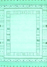 Solid Turquoise Modern Rug, con593turq