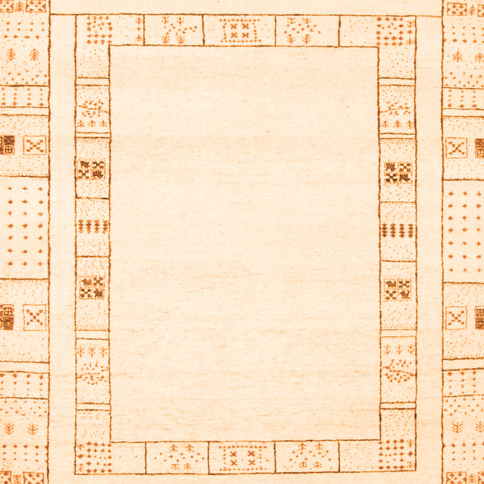 Serging Thickness of Machine Washable Solid Orange Modern Area Rugs, wshcon593org