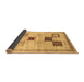 Sideview of Abstract Brown Contemporary Rug, con594brn