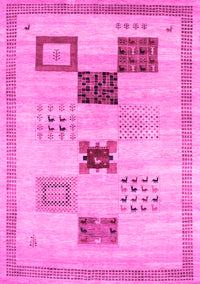 Abstract Pink Contemporary Rug, con594pnk