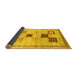 Sideview of Abstract Yellow Contemporary Rug, con594yw