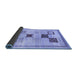 Sideview of Abstract Blue Contemporary Rug, con594blu