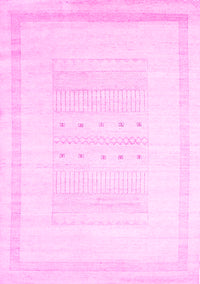 Solid Pink Modern Rug, con595pnk