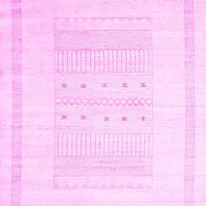 Machine Washable Solid Pink Modern Rug, wshcon595pnk