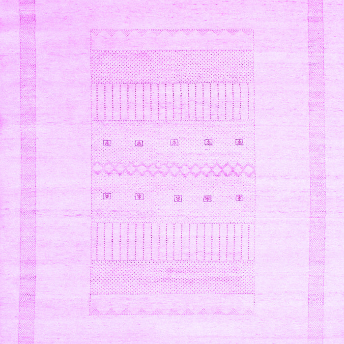 Machine Washable Solid Purple Modern Area Rugs, wshcon595pur