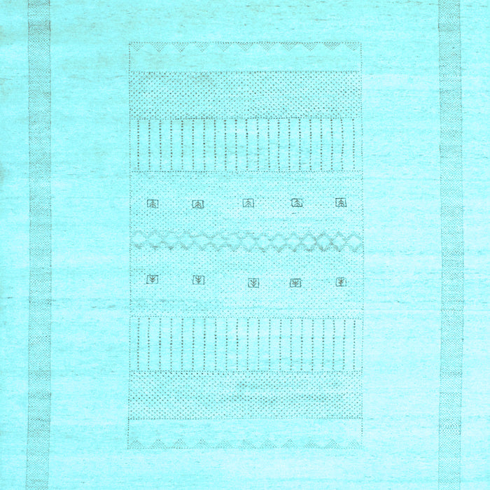 Machine Washable Solid Light Blue Modern Rug, wshcon595lblu