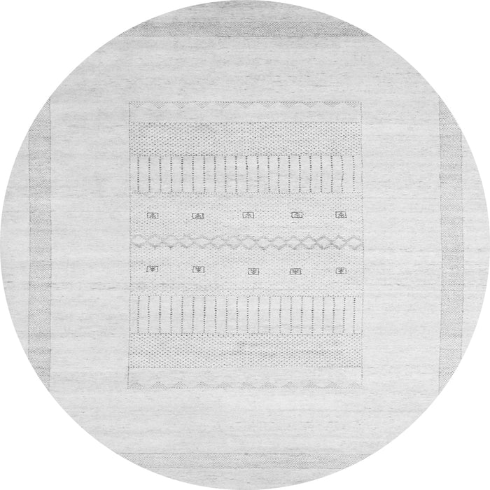 Machine Washable Solid Gray Modern Rug, wshcon595gry