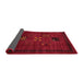 Thickness of Contemporary Saffron Red Modern Rug, con596