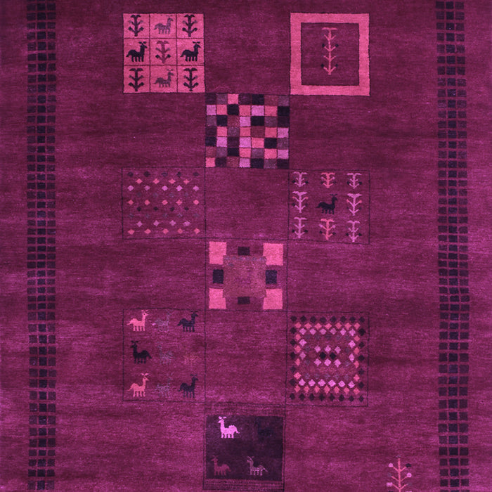 Abstract Purple Contemporary Rug, con596pur