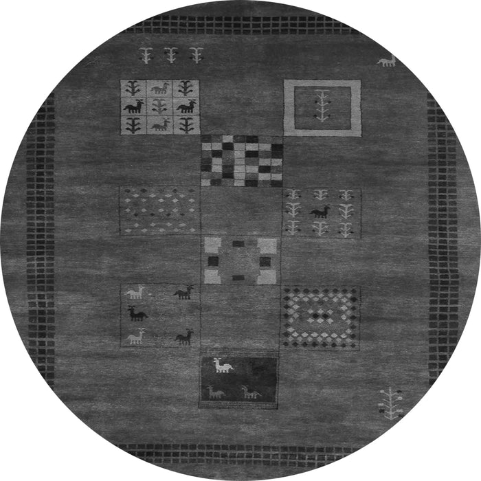 Machine Washable Abstract Gray Contemporary Rug, wshcon596gry