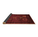 Sideview of Abstract Brown Contemporary Rug, con596brn