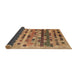 Thickness of Contemporary Mahogany Brown Modern Rug, con597