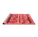 Contemporary Red Washable Rugs