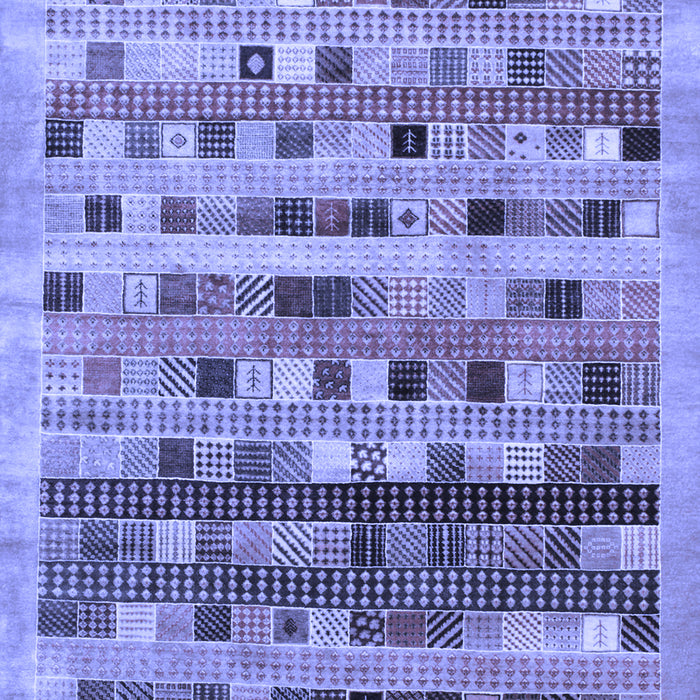 Abstract Blue Contemporary Rug, con597blu