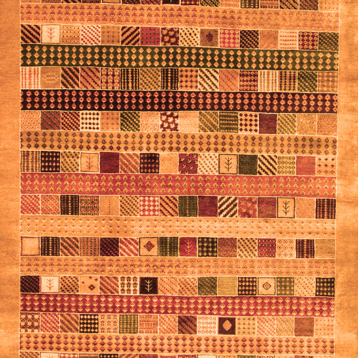 Serging Thickness of Machine Washable Abstract Orange Contemporary Area Rugs, wshcon597org