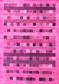 Abstract Pink Contemporary Rug, con597pnk