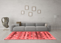 Contemporary Red Washable Rugs