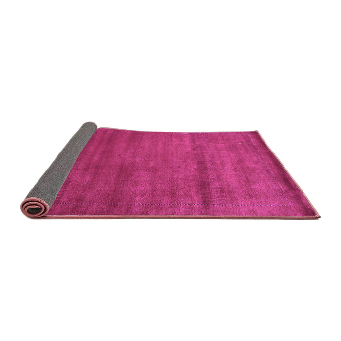 Sideview of Abstract Purple Contemporary Rug, con598pur